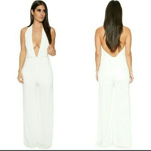 Naked Wardrobe Black halter jumpsuit